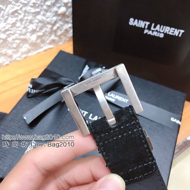 Saint Laurent女士皮帶 聖羅蘭2020新款YSL古金原版開模金扣腰帶  jjp1243